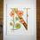 Thumbnail: N is for Nasturtium Gold Leaf Print
