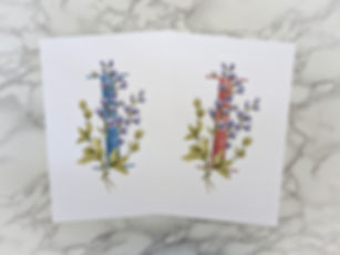 I is for Indigo Print