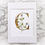 Thumbnail: C is for Clover Gold Leaf Print