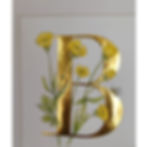 Thumbnail: B is for Buttercup Gold Leaf Print