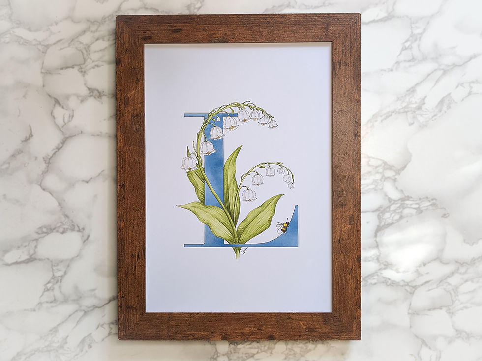 Thumbnail: L is for Lily of the Valley Print
