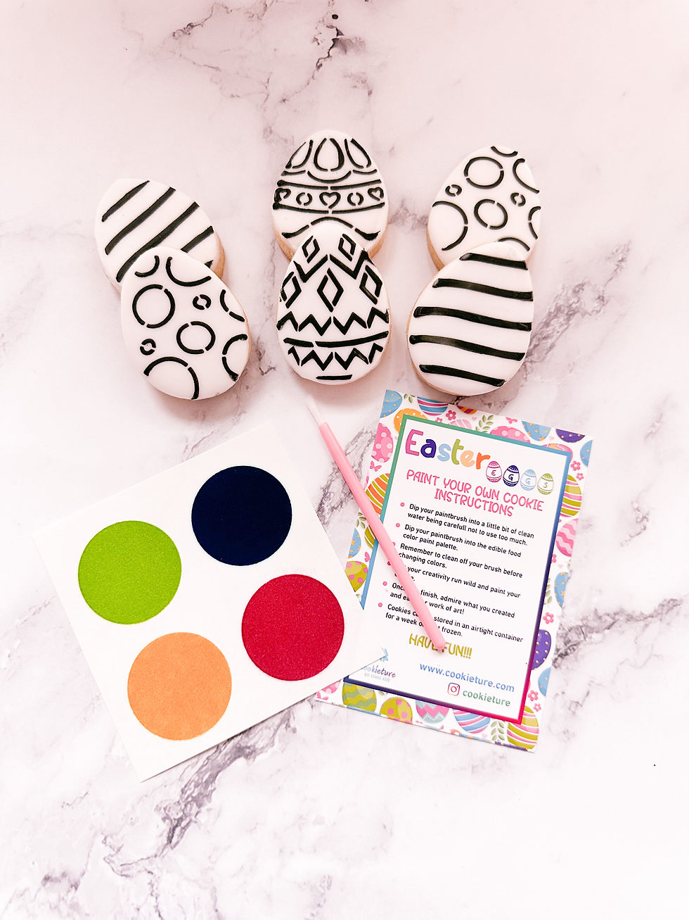 Thumbnail: Mini Easter Eggs Cookie Painting KIT