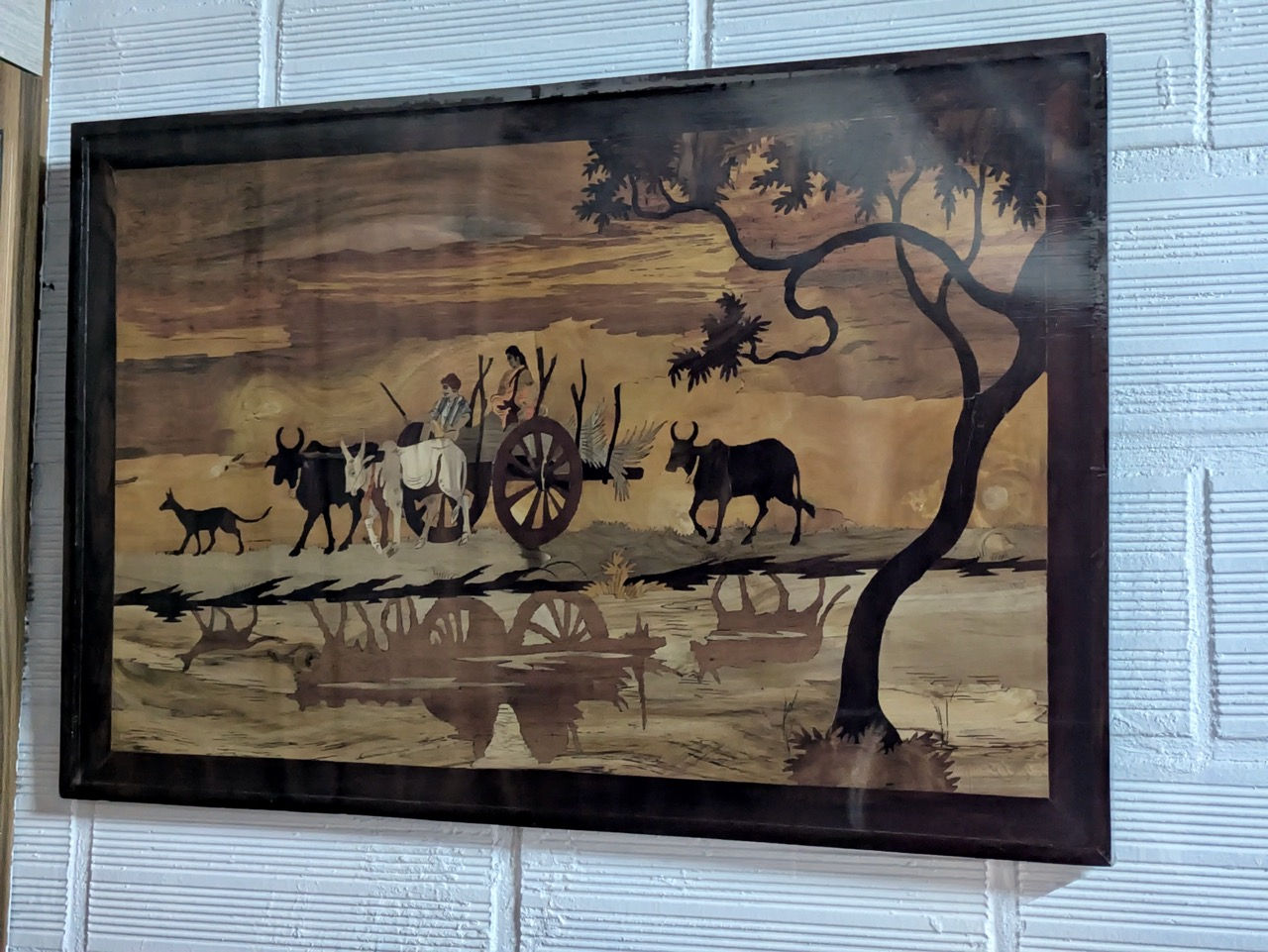 Couple on Bullock Cart(24 x 36 inches)