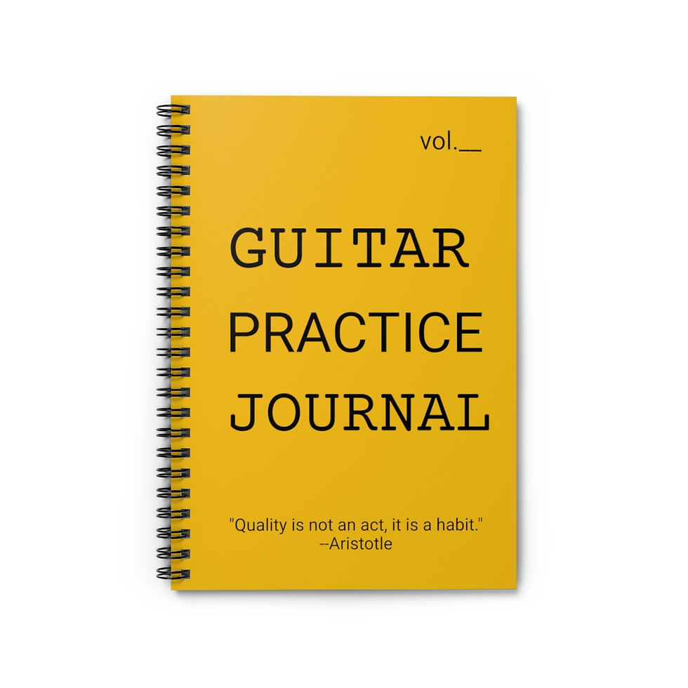Guitar Practice Journal