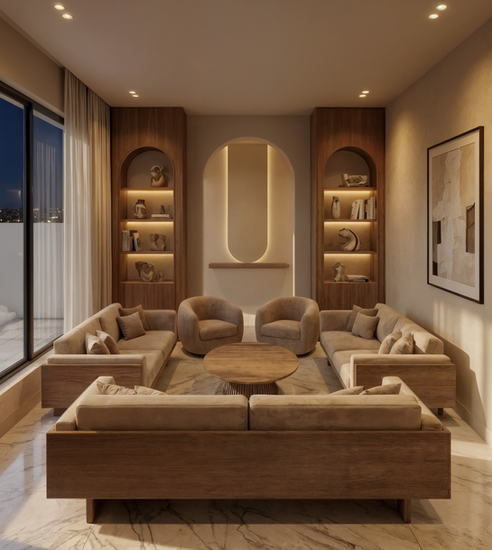 INTERIOR DESIGN NIGHT RENDER 