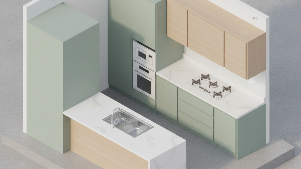 Designing the Perfect Modern Kitchen REVIT Family