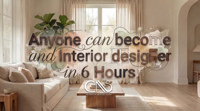 "Anyone can become an Interior Designer" Online course for Interior Design.