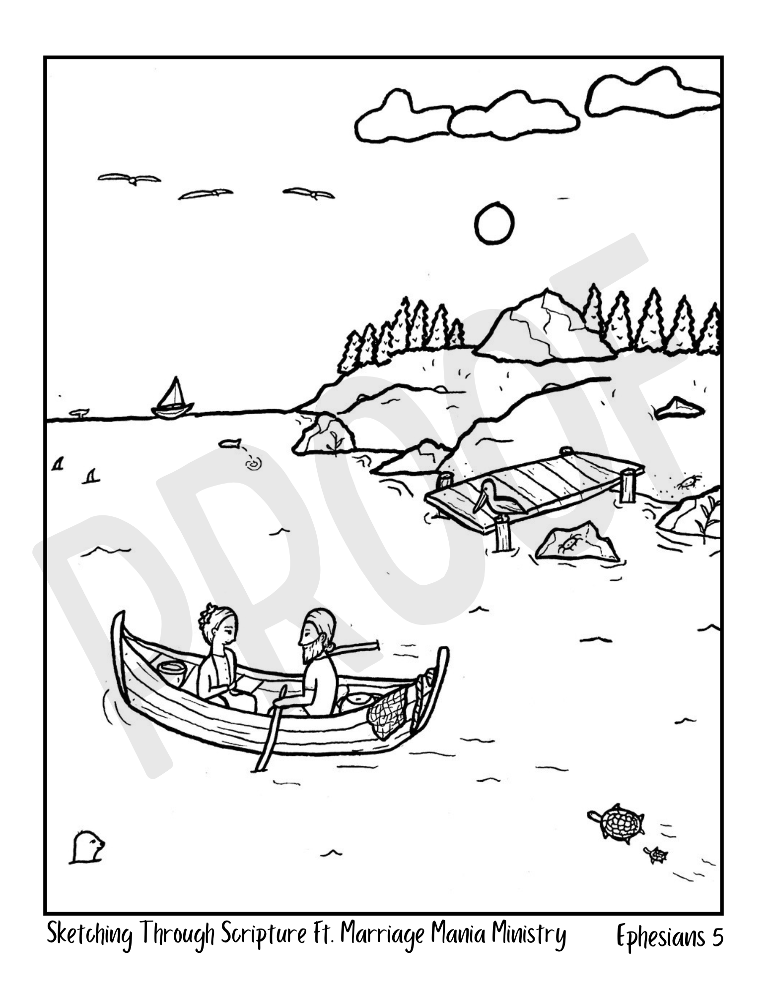 DIGITAL: Ephesians 5 Marriage Coloring Page