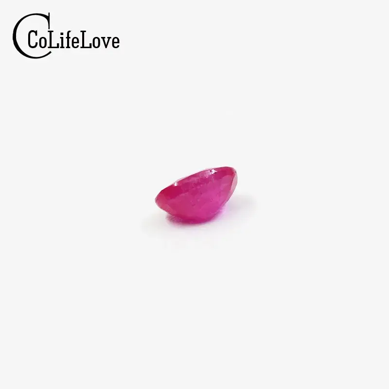 Thumbnail: 100% Natural Ruby Loose Gemstone  Oval Cut Genuine Ruby Loose Gemstone