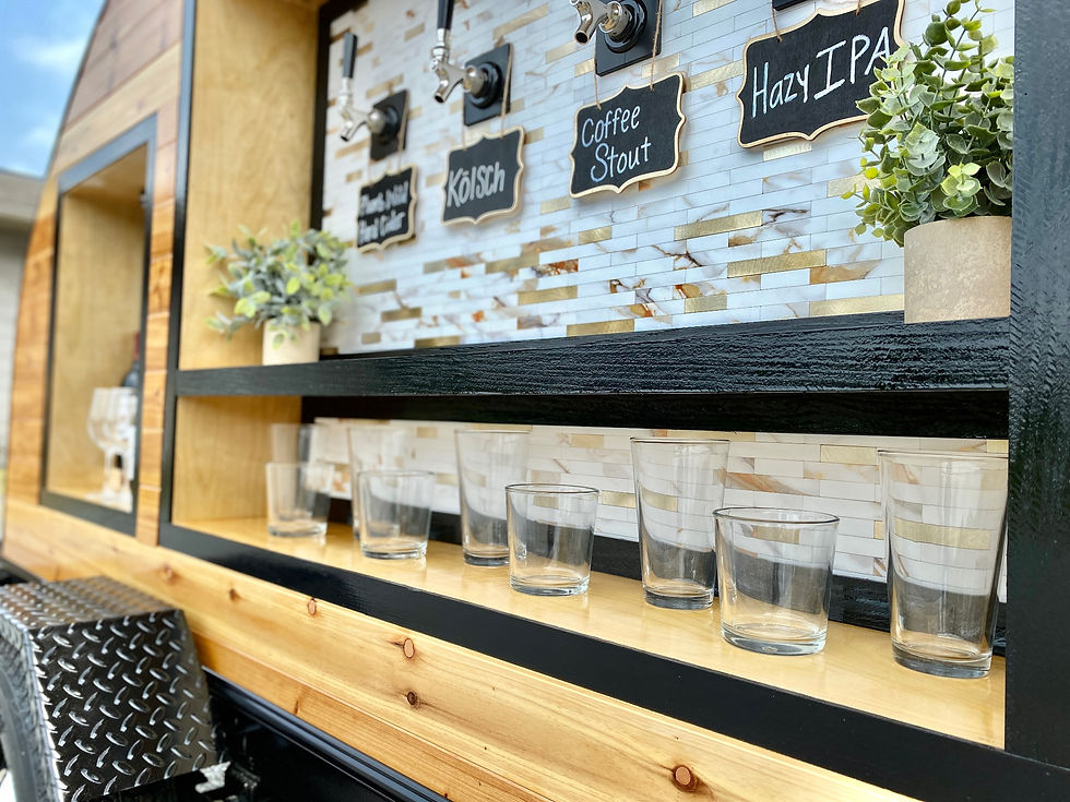 Mobile Taps Trailer Close-up Bar