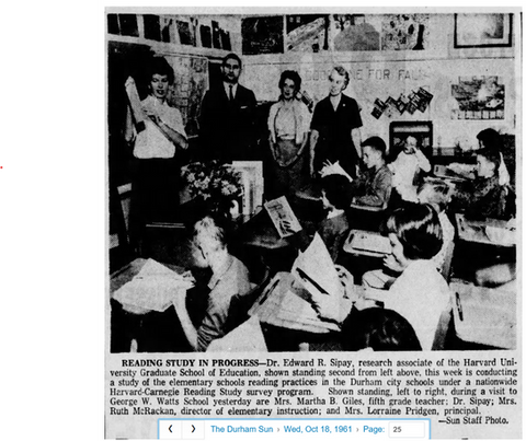 Dr. Edward R. Sipay of the Harvard University Graduate School of Education (1961)