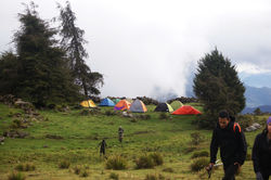 Campamento en el Páramo de Cendé