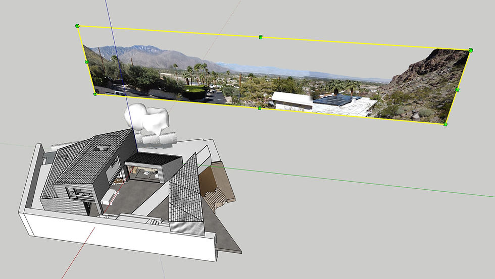 How to Add a Realistic Background in SketchUp & VRay