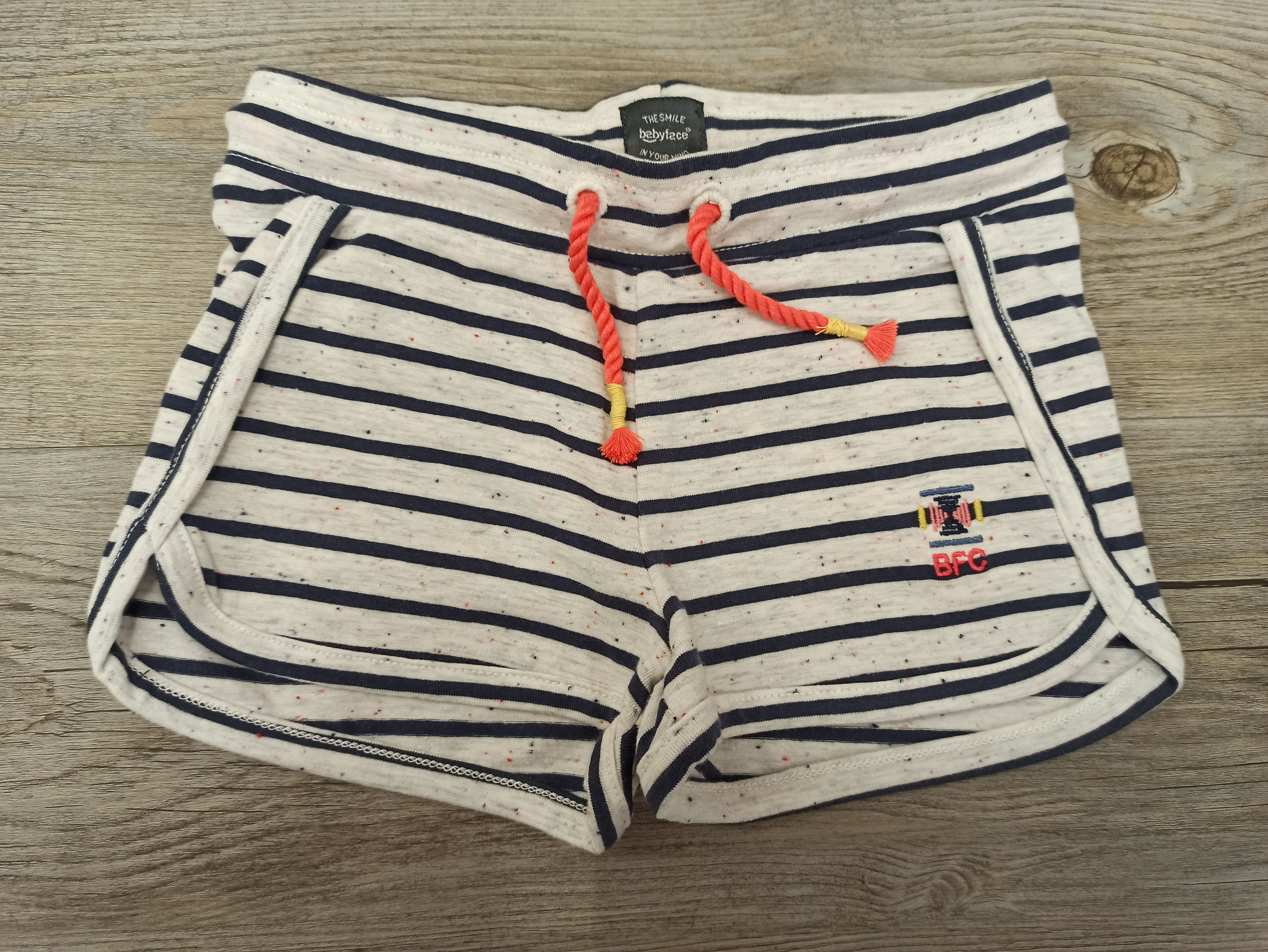 Pantalón Jaspeado Rayas Cordón Naranja - BABY FACE