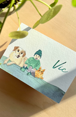 Aquarelle en potlood_Vic