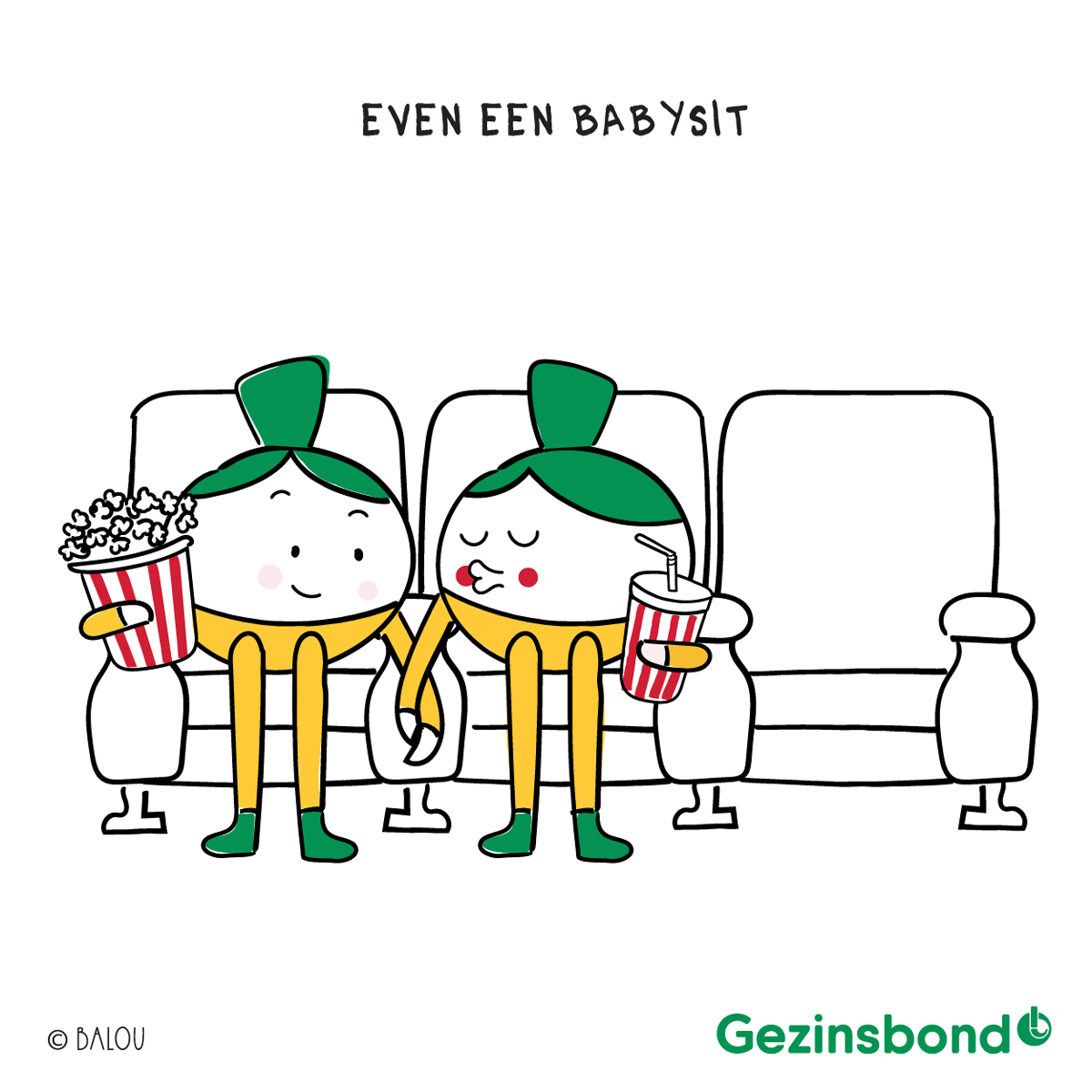 Romantische cinema date - gif