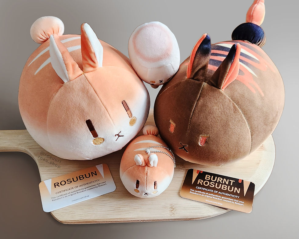 サムネイル： Mini Rosubun Plush Keychain