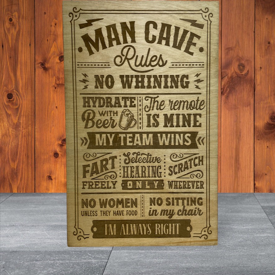 Thumbnail: Man cave signs