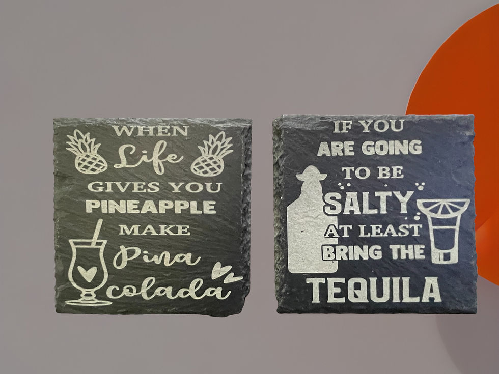 Thumbnail: slate coasters