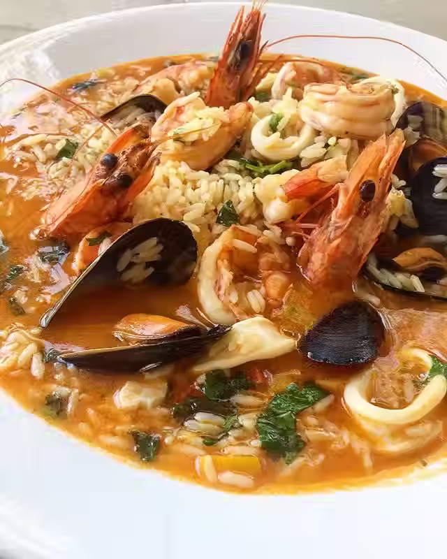 Arroz de Marisco (Seafood Rice) — Supperclub Recipe (Serves 10)
