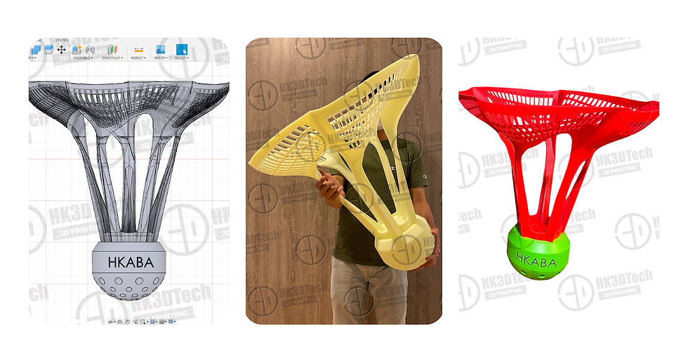 一站式3D打印服務:由3D建模,到3D打印,再到3D打印後處理工序(如:打磨及噴色)