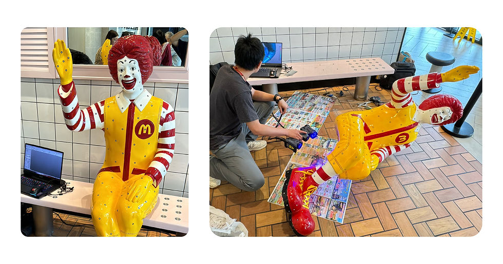 HK3DTech used 3D scanning technology to successfully recreate the last Ronald McDonald in Hong Kong.