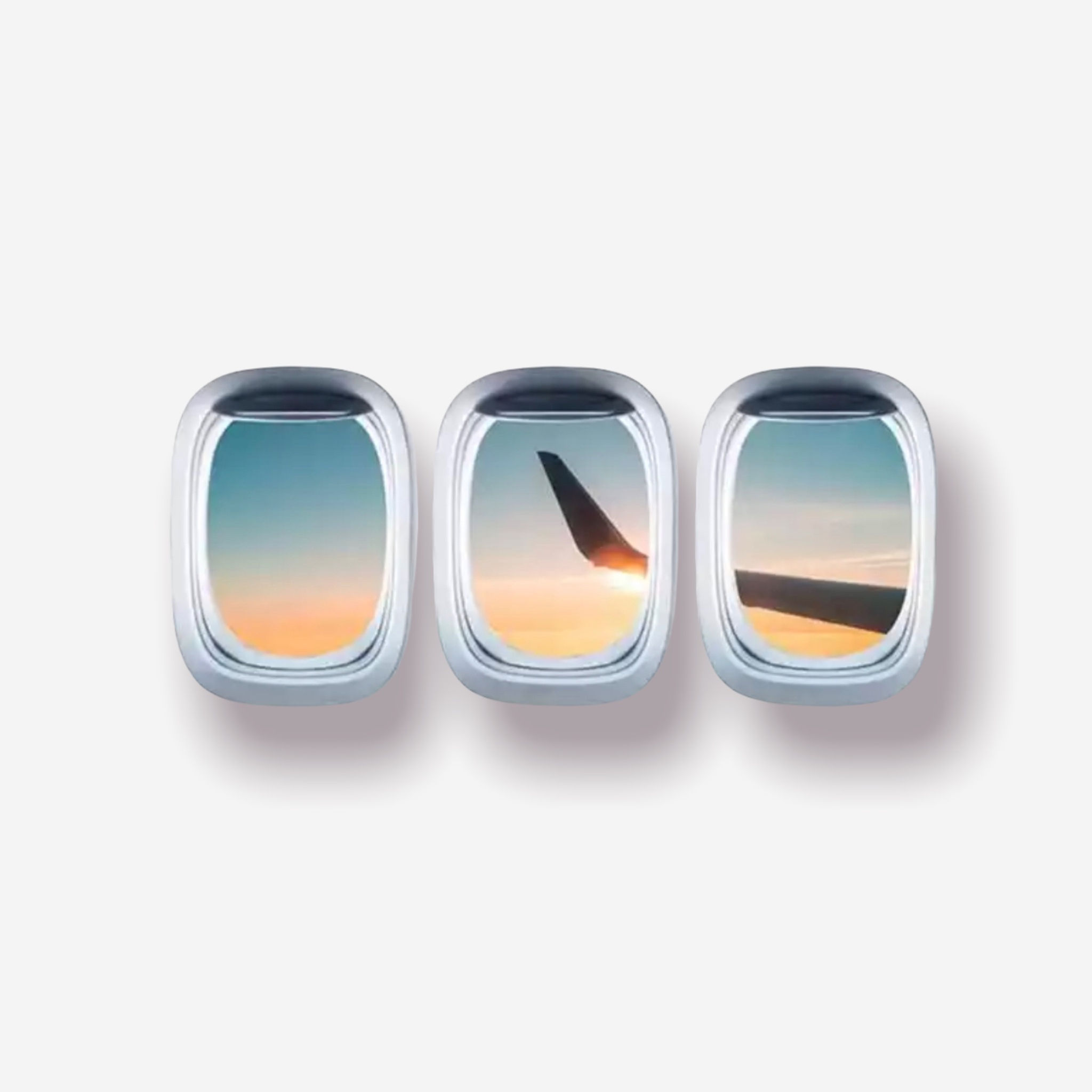 Flugzeugfenster Aufkleber