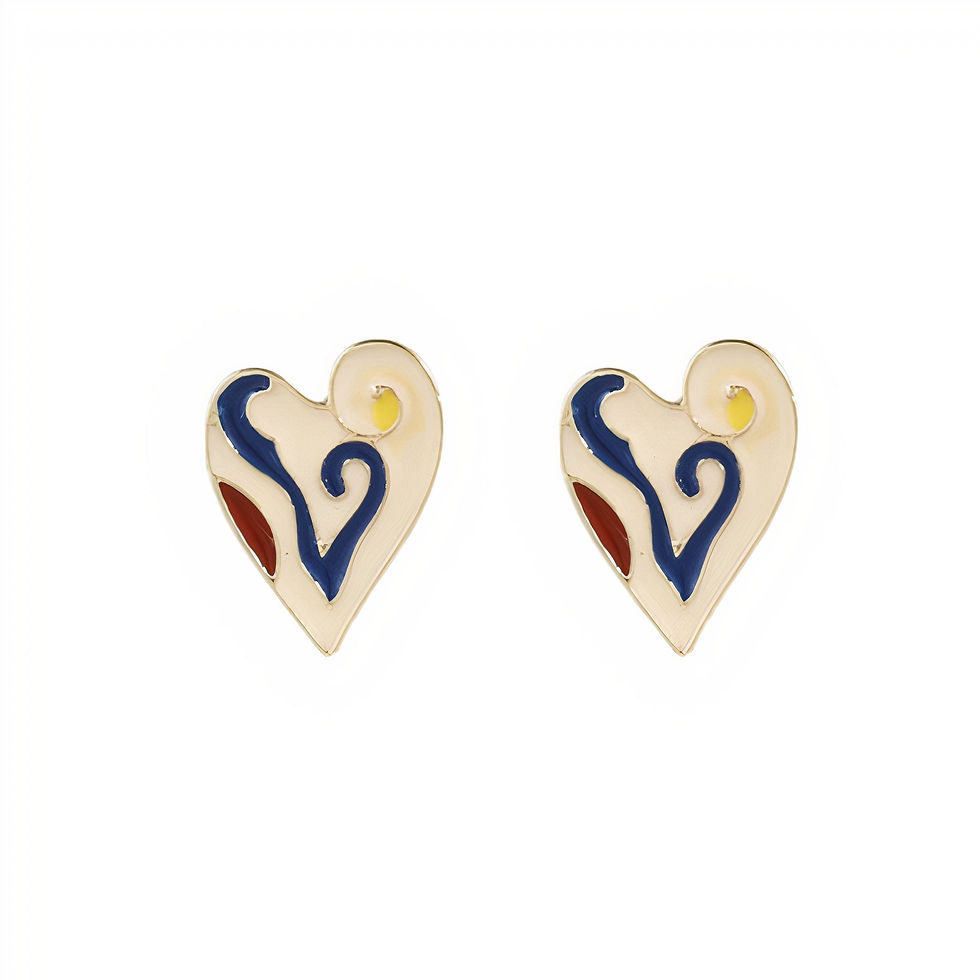 Thumbnail: CB Heart Stud Earrings