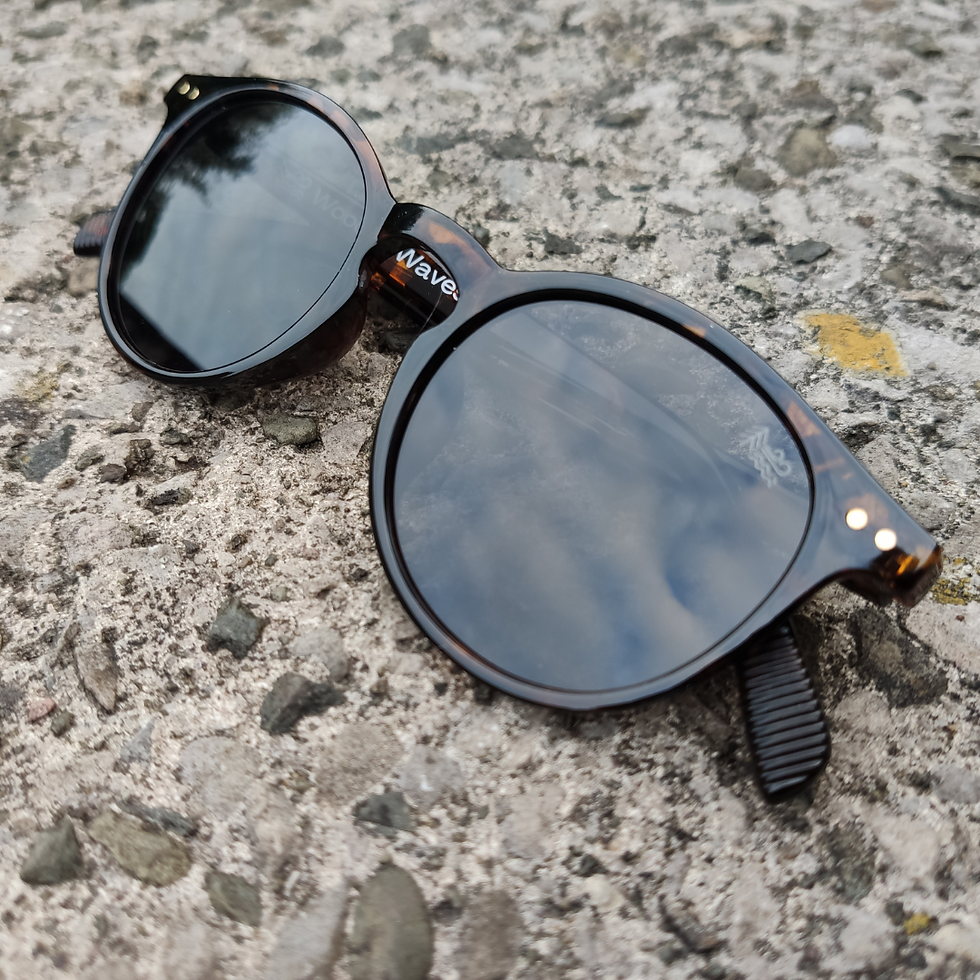 Wooden Waves Coffee Frame Sunglasses With Wooden Arms