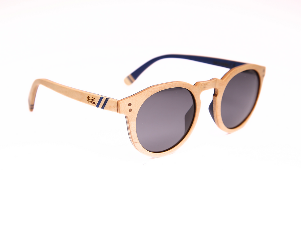 Thumbnail: Wooden Waves wooden sunglasses made from maple wood with grey polarised lenses