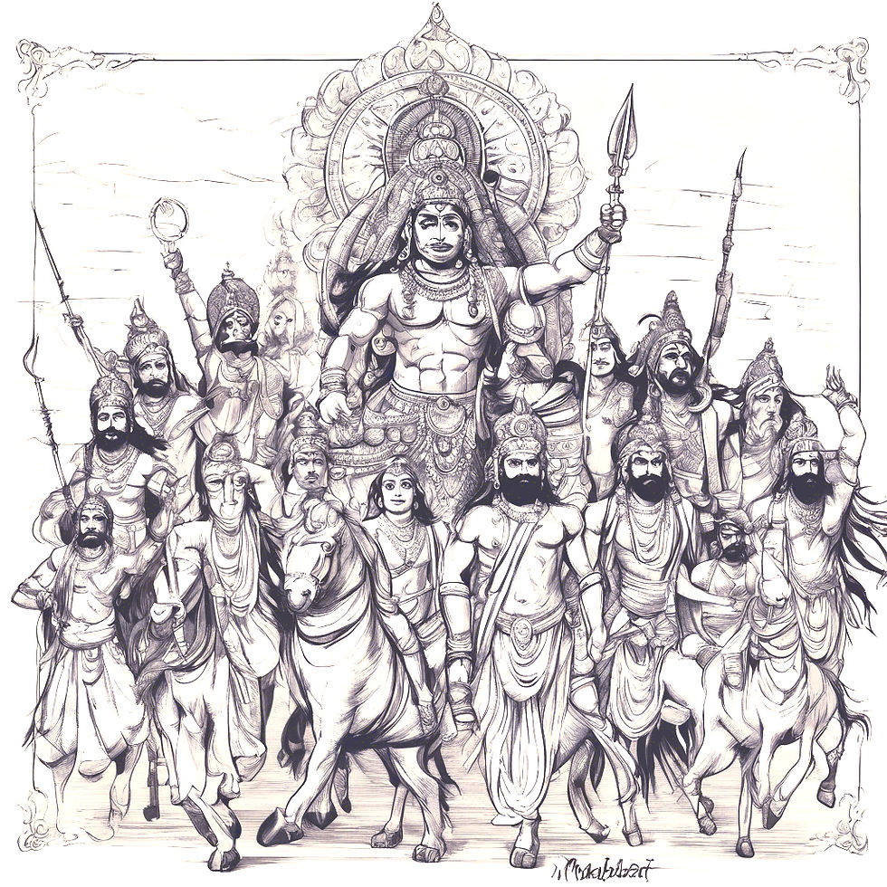 The soldiers from Mahabharat era