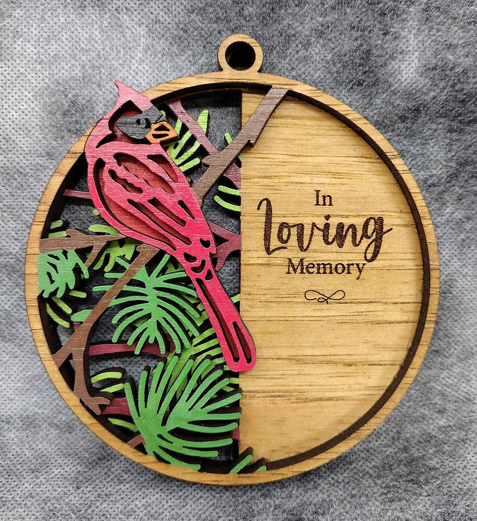 Cardinal Memorial Ornament