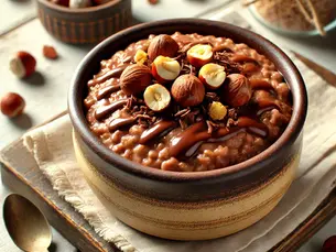 Perles façon chocolat praliné et éclats de noisettes