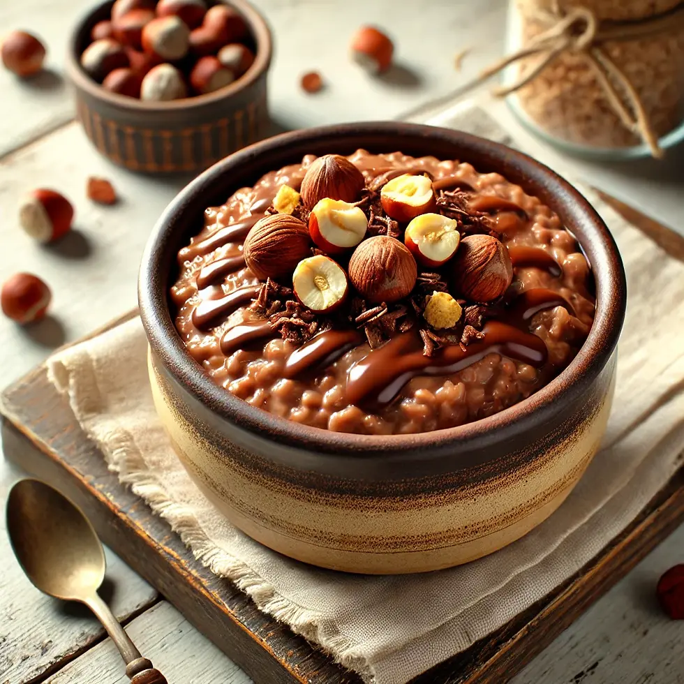 Perles façon chocolat praliné et éclats de noisettes