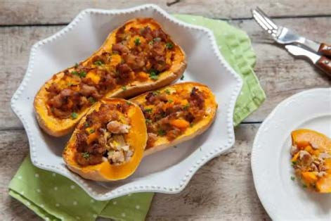 Gratinés à la crème de butternut et aux noisettes