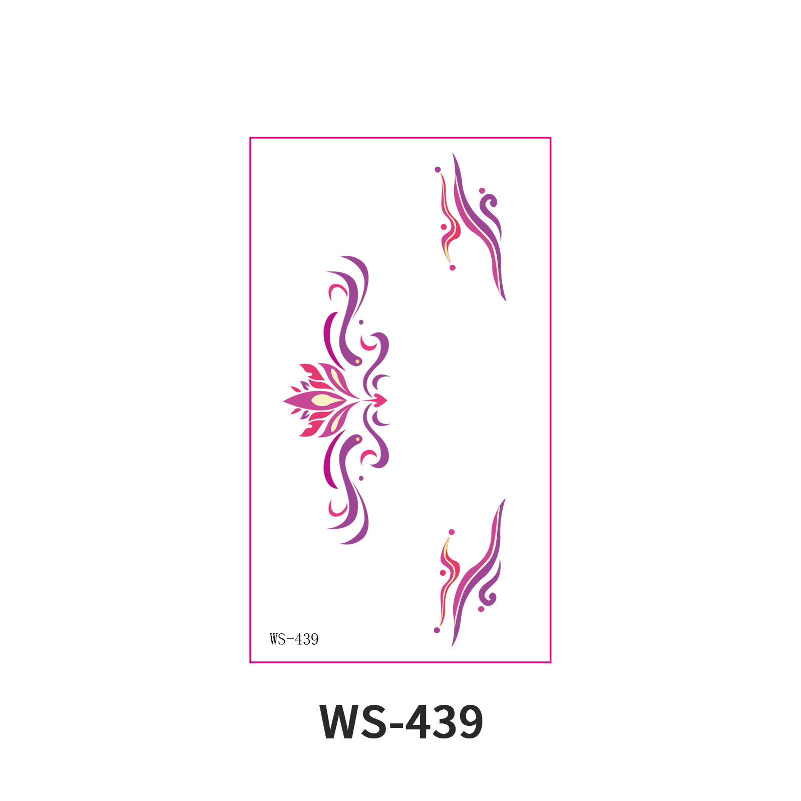 FACE TATTOO COLORED WS-439
