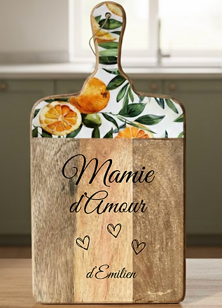Planche en bois personnalisée mamie