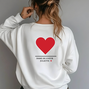 sweat cœur prénom