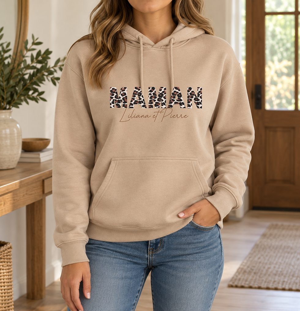 Sweat capuche femme personalisé