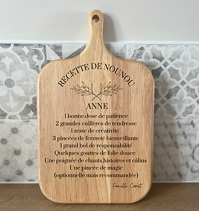 planche à découper gravée