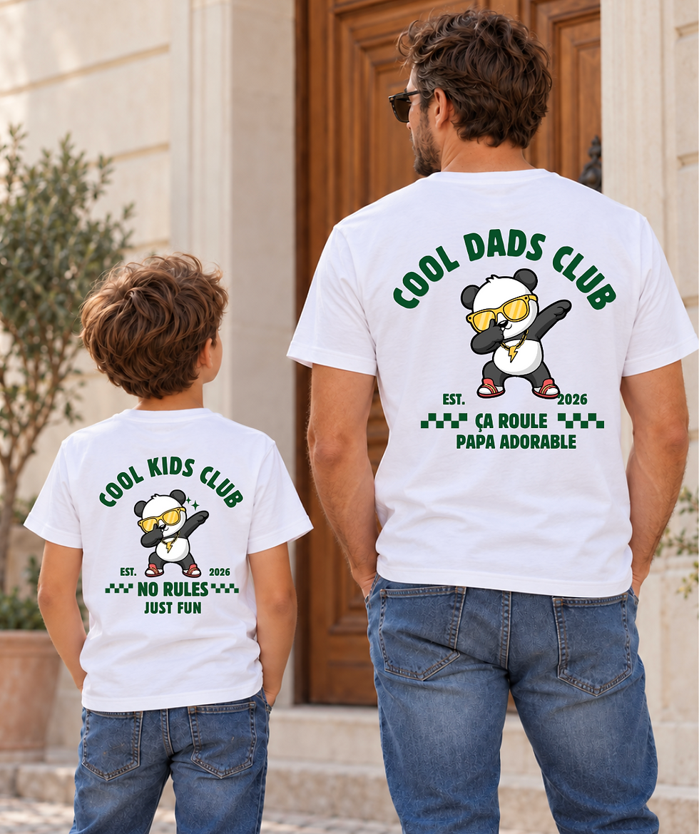 duo t-shirt papa et fils