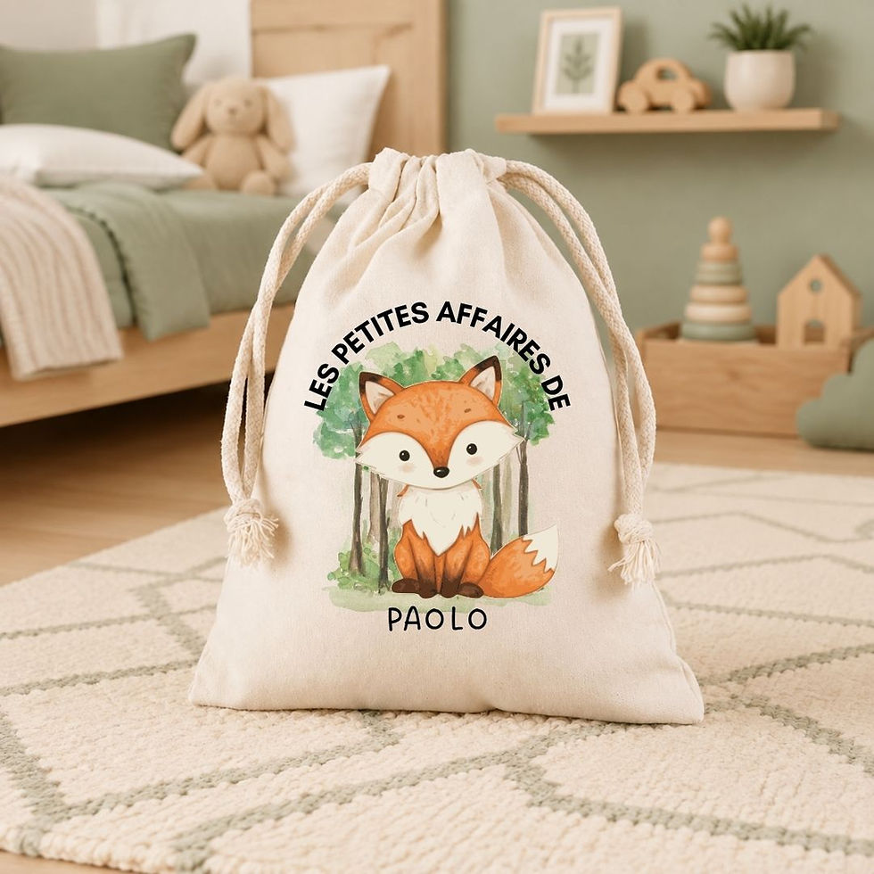 sac pochon personnalisé enfant