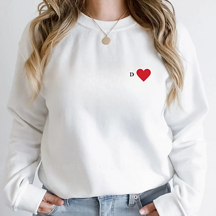 sweat femme personnalisé coeur