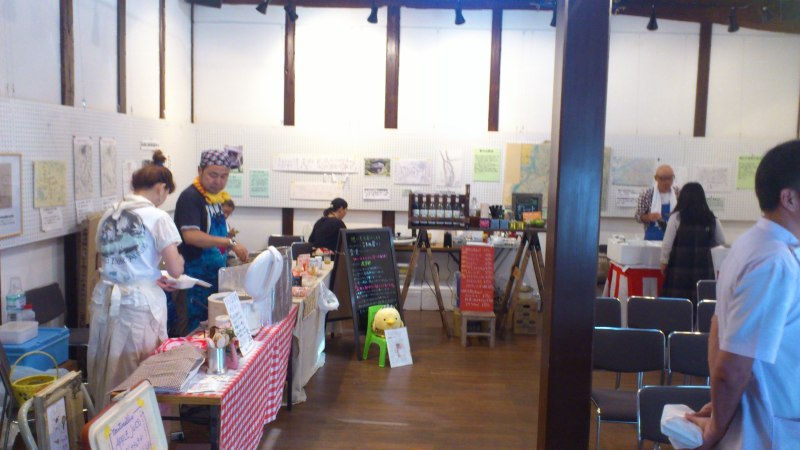今回の出店はこの奥の場所