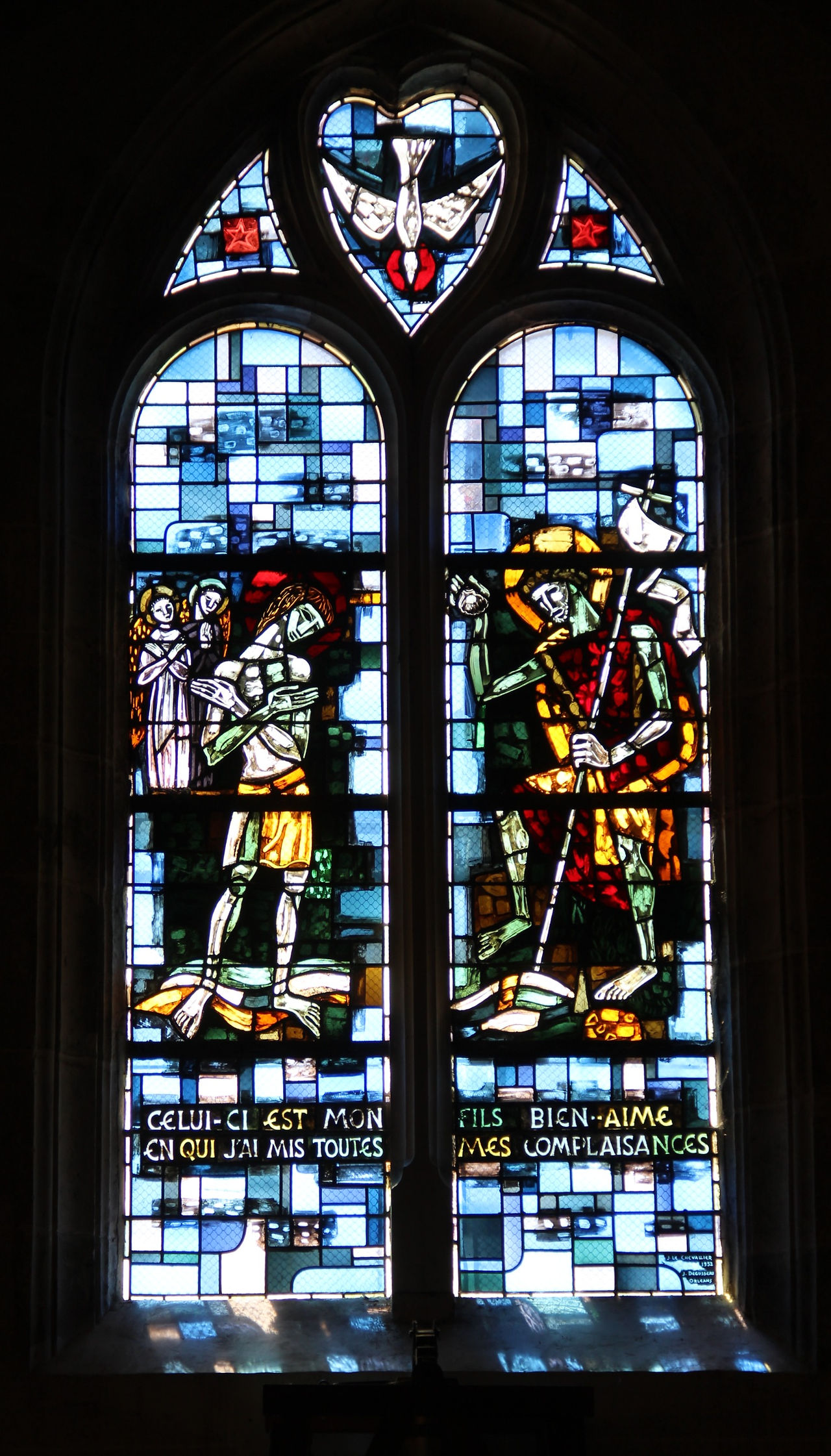 verrières modernes Église Saint-Aignan de Bonny-sur-Loire