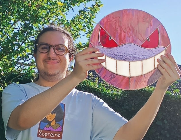 Un pokemon en vitrail