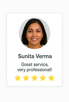 Sunita Verma's 5-Star Testimonial