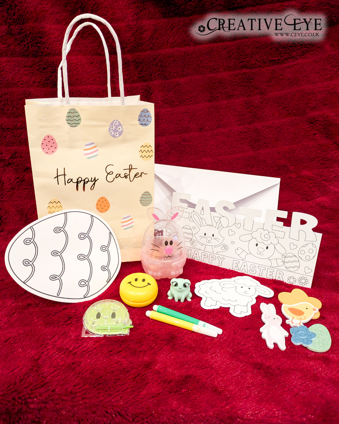 Easter Themed Gift Bag with an Easter Bunny Visit