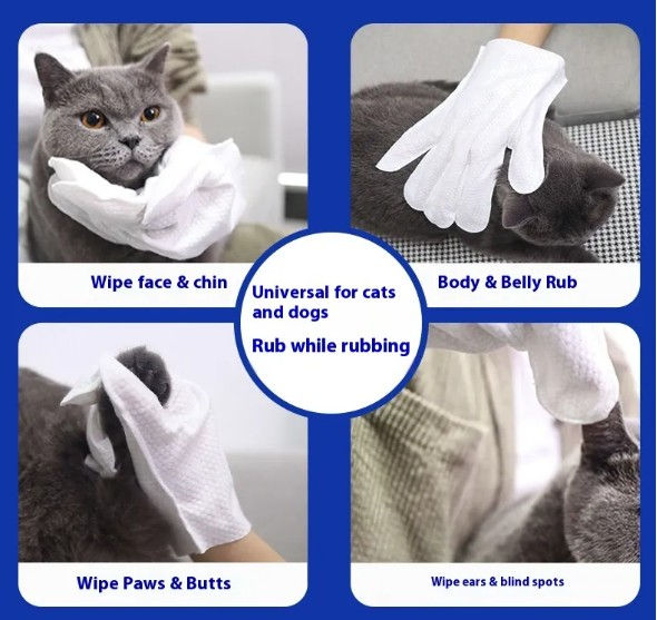 Thumbnail: Pet Bath-Free Cleaning Gloves