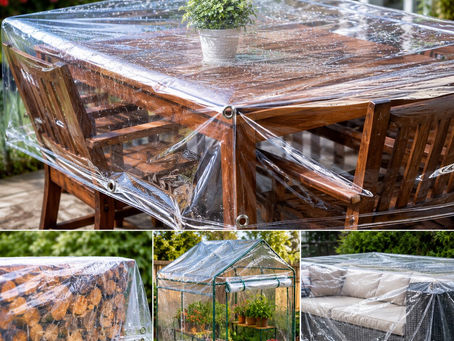 Waterproof Clear Tarpaulin Covers For Home And Garden